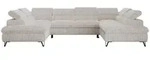 MKS Wohnlandschaft, Beige, Metall, 6-Sitzer, U-Form, 346x76x208 cm, Wohnzimmer, Sofas