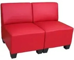 MCW 2-Sitzer, Rot, Textil, 114x76x72 cm, Wohnzimmer, Sofas & Couches, Sofas, 2-Sitzer