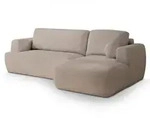 Masseno Ecksofa, Beige, Kunststoff, 3-Sitzer, L-Form,L-Form, 246x148 cm,...