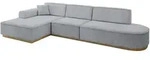 Altdecor Ecksofa, Titan, Textil, 4-Sitzer, L-Form, 327x165 cm, Wohnzimmer, Sofas &
