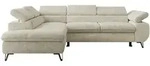 MKS Ecksofa, Creme, Metall, 3-Sitzer, L-Form, 273x208 cm, Oeko-Tex&reg;, Wohnzimmer,