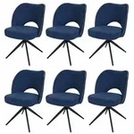 MCW Esszimmerstuhl, Blau, Textil, 54x84x60 cm, Esszimmer, St&uuml;hle, Esszimmerst&uuml;hle,