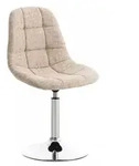 CLP Drehstuhl, Creme, Metall, 48x84x52 cm, Esszimmer, Barm&ouml;bel, Barhocker