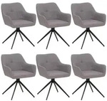 MCW Esszimmerstuhl, Schwarz, Hellgrau, Textil, 53x80x59 cm, Esszimmer, St&uuml;hle,