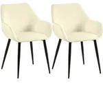 CLP Armlehnenstuhl, Creme, Metall, 52x82x63 cm, Esszimmer, St&uuml;hle, Esszimmerst&uuml;hle,