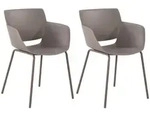 CLP Stuhl, Taupe, Metall, 58x80x54 cm, Esszimmer, St&uuml;hle, Esszimmerst&uuml;hle,