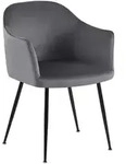 CLP Armlehnenstuhl, Dunkelgrau, Metall, 57x80x58 cm, Esszimmer, St&uuml;hle,