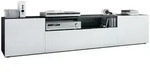 Vladon Lowboard, Wei&szlig;, Holzwerkstoff, 181x39x35 cm, Wohnzimmer, Wohnw&auml;nde,