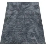 Paco Home Hochflorteppich, Anthrazit, Textil, Rechteckig, 60x100 cm,