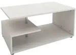 Ml-Design Couchtisch, Wei&szlig;, Holzwerkstoff, Quadratisch, 41x91x52.6 cm, Wohnzimmer,