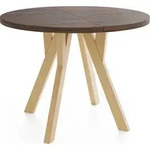 WFL Group Esstisch, Eiche, Holz, 8-Sitzer, Rund,Rund, 160x77x80 cm, Esszimmer,