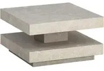 Livetastic Couchtisch, Sand, Holzwerkstoff, quadratisch, Sockel, 60x34x60 cm,
