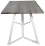 Furnlux Esstisch, Grau, Papier, 90x75x180 cm, Esszimmer, Tische, Esstische