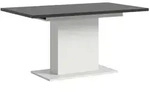 Mid.you Esstisch, Grau, Holzwerkstoff, rechteckig, S&auml;ule, 90x76x150-190 cm, FSC Mix,