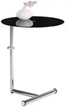 Idimex Couchtisch, Schwarz, Glas, Mode, Rund,Rund, 46x65x46 cm, Wohnzimmer,