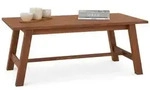 Idimex Couchtisch, Dunkelbraun, Holz, Kiefer, Mode, Rechteckig, 110x45x60 cm,