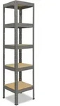 shelfplaza Schwerlastregal, Grau, Metall, Quadratisch, 60x200x60 cm, Freizeit,