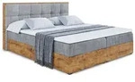 Altdecor Boxbett, Grau, Kunststoff, H&ouml;he ca. 20 cm, 140x200 cm, Schlafzimmer,