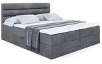 Altdecor Boxbett, Dunkelgrau, Holzwerkstoff, H&ouml;he ca. 20 cm, 160x200 cm,