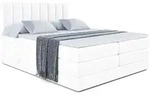 Altdecor Boxspringbett, Wei&szlig; Hochglanz, Holzwerkstoff, H&ouml;he ca. 20 cm,...