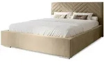 Marpur Polsterbett, Braun, Metall, 200x200 cm, Oeko-Tex&reg; Standard 100, Schlafzimmer,