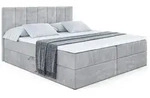 Altdecor Boxbett, Hellgrau, Holzwerkstoff, H&ouml;he ca. 20 cm, 180x200 cm,...