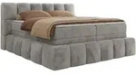 MKS Boxspringbett, Hellgrau, Textil, 2-Sitzer, H3, Rechteckig, 140x200 cm,