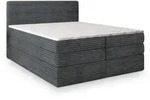 Masseno Boxspringbett, Graphit, Holz, H2 + H3, 160x200 cm, Schlafzimmer, Betten,