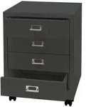 MCW Rollcontainer, Anthrazit, Metall, 40x55x41 cm, Arbeitszimmer, Container