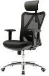 Sihoo B&uuml;rostuhl, Schwarz, Textil, 66x129x69 cm, Arbeitszimmer, B&uuml;rost&uuml;hle,