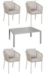 MCW Gartengarnitur, Grau, Metall, Gartenm&ouml;bel, Gartenm&ouml;bel-Sets