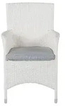 ebuy24 Gartenstuhl, Wei&szlig;, Metall, 58x92x65 cm, Gartenm&ouml;bel, Gartenst&uuml;hle,