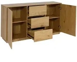 MCW Sideboard, Eiche, Holz, Fichte, 160x86x40 cm, Wohnzimmer, Kommoden & Sideboards,