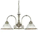 Searchlight H&auml;ngeleuchte American Diner, Messing, Metall, Glas, 82 cm,