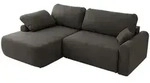 MKS Eckschlafsofa, Dunkelgrau, Kunststoff, 4-Sitzer, L-Form,L-Form, 273x187 cm,