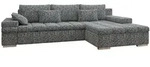 Mirjan24 Ecksofa, Mehrfarbig, Textil, 6-Sitzer, Ottomane rechts,L-Form, 310x175...