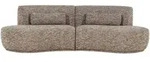 Livetastic Bigsofa Batavier, Hellbraun, Textil, 4-Sitzer, 254x74x122 cm, Made...
