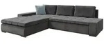 Mirjan24 Ecksofa, Greige, Textil, 5-Sitzer, L-Form,Rechteckig, 302x213 cm,