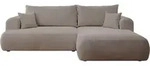 Selsey Ecksofa, Beige, Textil, 4-Sitzer, Ottomane rechts, L-Form,L-Form,...