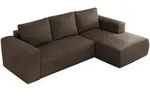 MKS Ecksofa, Braun, Kunststoff, 3-Sitzer, L-Form,L-Form, 266x164 cm, Oeko-Tex&reg;,