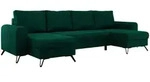 MKS Wohnlandschaft, Gr&uuml;n, Metall, 5-Sitzer, U-Form, 312x90x140 cm, Wohnzimmer, Sofas