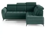 Beautysofa Eckschlafsofa, Dunkelgr&uuml;n, Textil, L-Form,L-Form, 266x204 cm,...