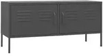 vidaXL Tv-Schrank, Anthrazit, Metall, 1 F&auml;cher, Rechteckig, 105x50x35 cm,