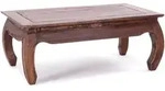 Design Delights Opiumtisch, Hellbraun, Holz, 100x41x60 cm, Wohnzimmer,