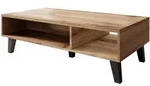 Mirjan24 Couchtisch, Eiche Wotan, Kunststoff, Holz Optik, Rechteckig,Rechteckig,