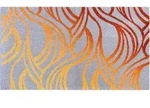 Grund Badteppich Mayra, Orange, Textil, Bl&auml;tter, rechteckig, 70x120 cm, Oeko-Tex&reg;