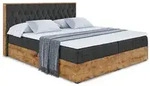 Altdecor Boxbett, Schwarz, Kunststoff, H&ouml;he ca. 20 cm, 160x200 cm,...