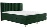 Mirjan24 Boxbett, Gr&uuml;n, Metall, H&ouml;he ca. 19 cm, Rechteckig, 160x200 cm,