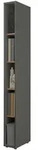 Furn.Design Aktenregal, Grau, Eiche, Kunststoff, Nachbildung,Eiche, Uni, Holz...
