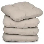 Beautissu Stuhlkissen, Taupe, Textil, 40x40 cm, Wohntextilien, Kissen,...